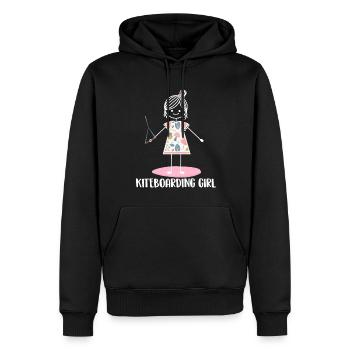 Kitesurf Kiteboard Kite Kite Kiten - Sweat à capuche Premium bio Homme - noir - Devant - Nico (187cm)