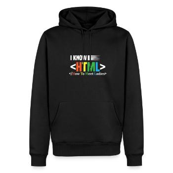 Code Codierung Coder Kodierung Informatiker - Männer Premium Bio Hoodie - Schwarz - Vorne - Nico (187cm)
