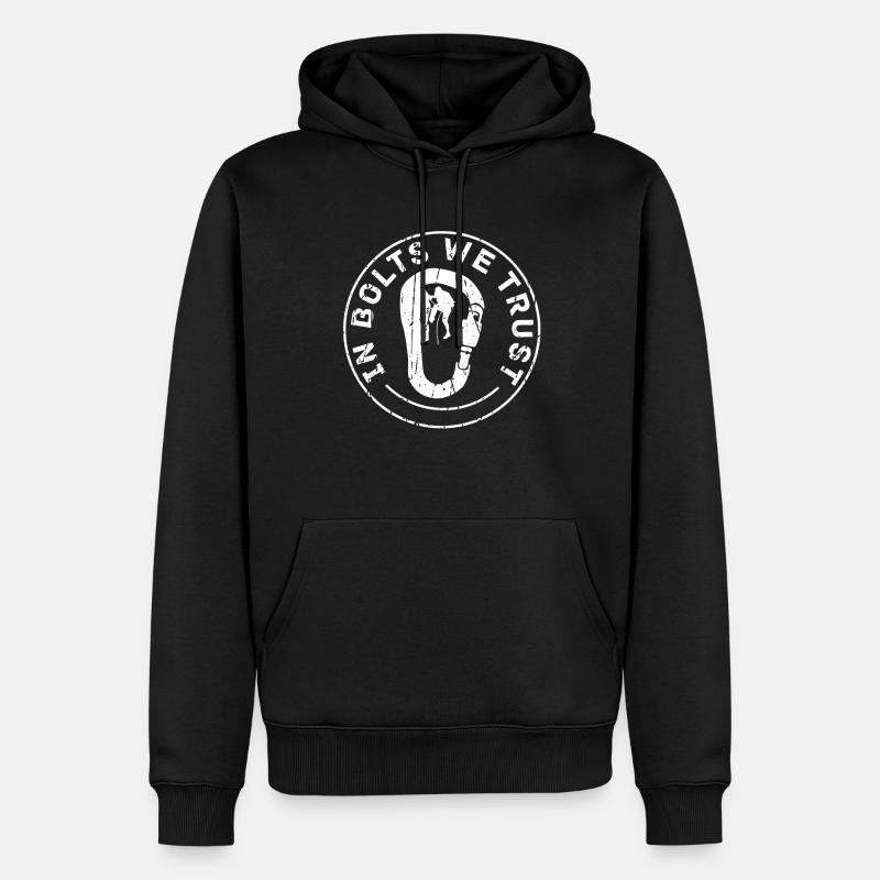 Escalade Alpinisme Grimpeurs - Sweat à capuche Premium bio Homme - noir