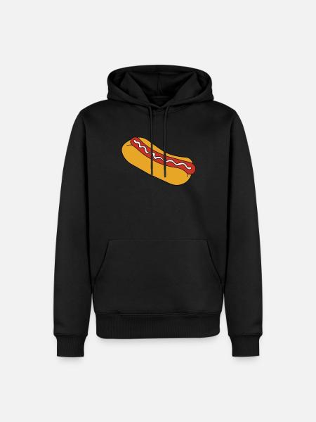 Hot Dog Fast Food Sausage Rolls - Men’s Premium Organic Hoodie - black