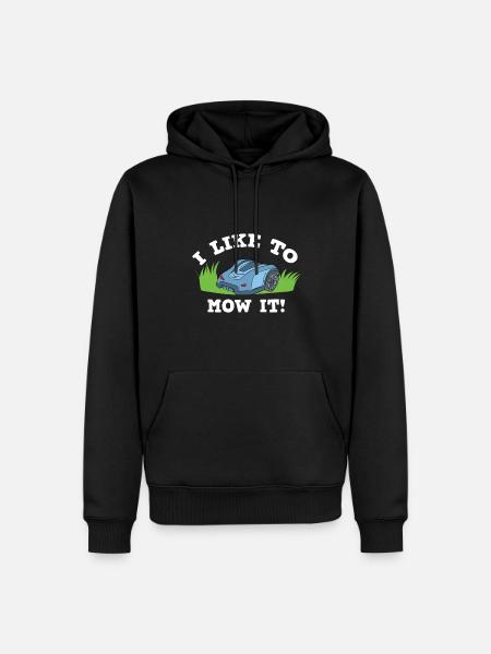 Rasenmäher Roboter Rasen Mähen Mähroboter - Männer Premium Bio Hoodie - Schwarz