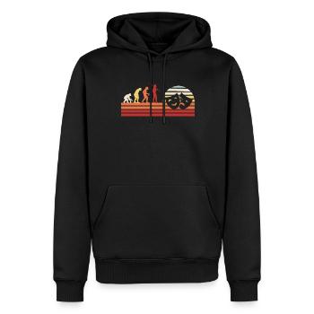Théâtre Rétro Théâtre Vintage - Sweat à capuche Premium bio Homme - noir - Devant - Nico (187cm)