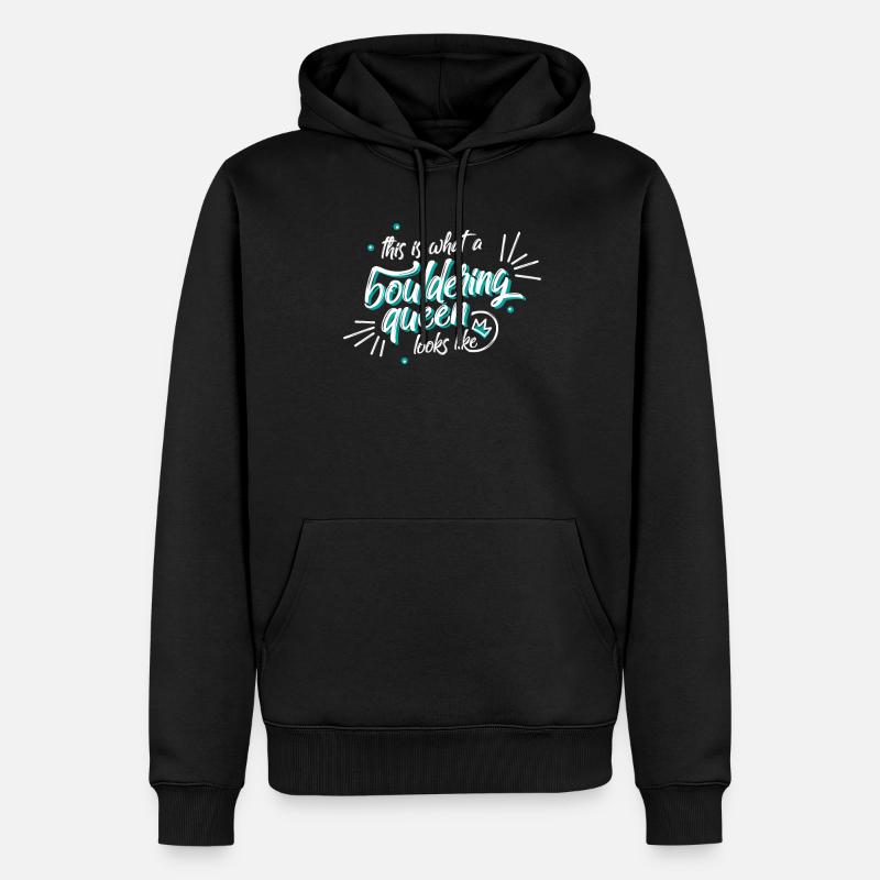 Bouldern - Männer Premium Bio Hoodie - Schwarz