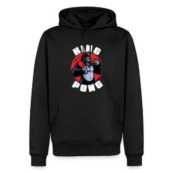 Tischtennis Ping Pong - Männer Premium Bio Hoodie - Schwarz - Vorne - Nico (187cm)