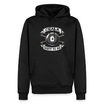 Billard 8-Ball - Männer Premium Bio Hoodie - Schwarz - Vorne - Nico (187cm)