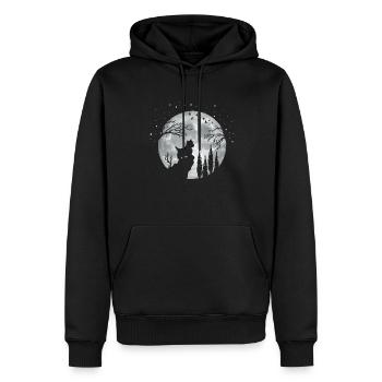 Yorkshire Terrier Hund - Männer Premium Bio Hoodie - Schwarz - Vorne - Nico (187cm)