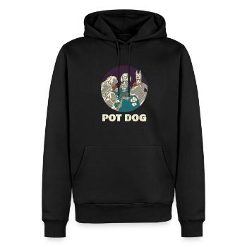Poker Pokerspieler Texas Holdem - Männer Premium Bio Hoodie - Schwarz - Vorne - Nico (187cm)