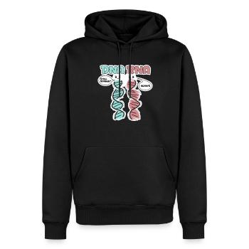 Biologiste scientifique en biologie - Sweat à capuche Premium bio Homme - noir - Devant - Nico (187cm)