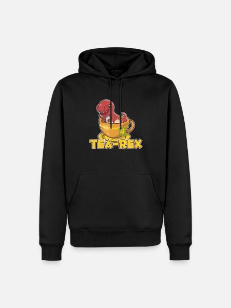 T-Rex Tee Rex Thé Rex - Sweat à capuche Premium bio Homme - noir