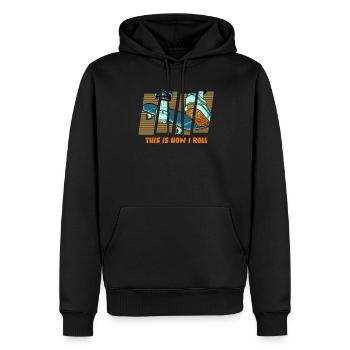 Skateboard Skateboard Skateur - Sweat à capuche Premium bio Homme - noir - Devant - Nico (187cm)