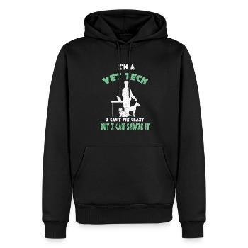 Tierarzt Tierarztpraxis Tiermediziner Veterinär - Männer Premium Bio Hoodie - Schwarz - Vorne - Nico (187cm)