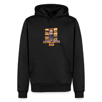 Avocat Avocat Avocat Avocat - Sweat à capuche Premium bio Homme - noir - Devant - Nico (187cm)