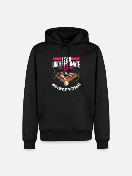 Billard 8-Ball - Männer Premium Bio Hoodie - Schwarz