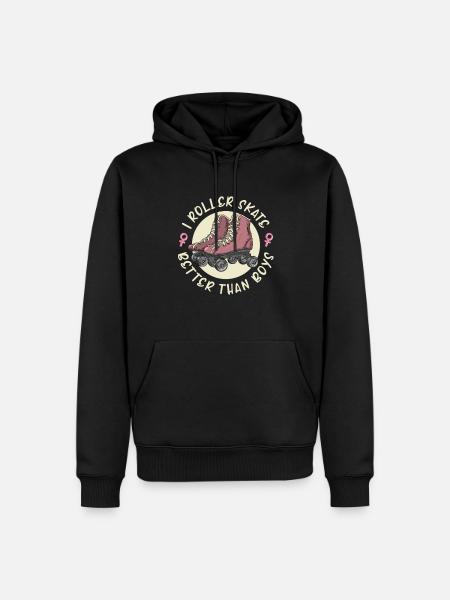 Roller Skates Running Roller Skates - Men’s Premium Organic Hoodie - black