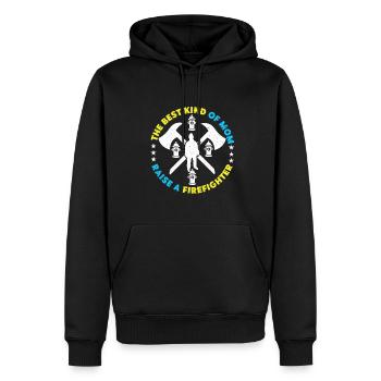 Firefighter Firefighter Firefighter - Men’s Premium Organic Hoodie - black - Front - Nico (187cm)