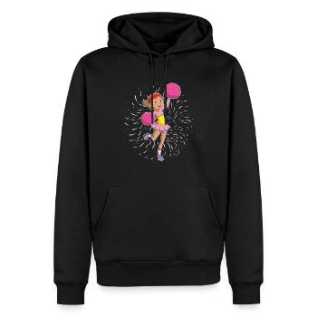Cheerleading Cheerleader - Männer Premium Bio Hoodie - Schwarz - Vorne - Nico (187cm)