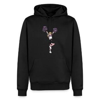Cheerleading Cheerleader - Männer Premium Bio Hoodie - Schwarz - Vorne - Nico (187cm)