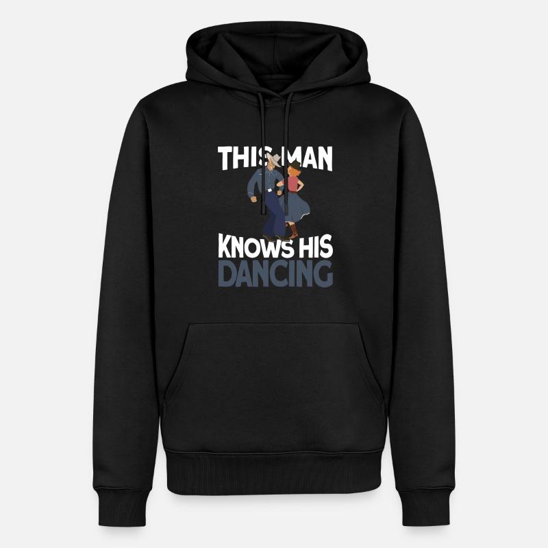 Line Dance Line Dancing - Männer Premium Bio Hoodie - Schwarz