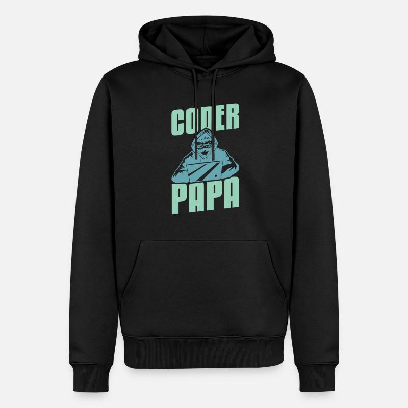 Programmeur Coder Développeur de logiciels - Sweat à capuche Premium bio Homme - noir