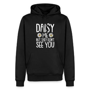 Hobby Jardinier Jardinier Jardinier Daisy - Sweat à capuche Premium bio Homme - noir - Devant - Nico (187cm)