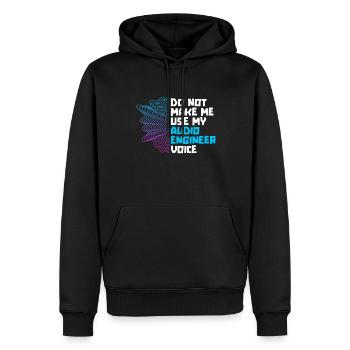 Tontechniker Sound Audio Engineer - Männer Premium Bio Hoodie - Schwarz - Vorne - Nico (187cm)
