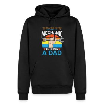 Mécanicien Voiture Tournevis Mécatronique Technicien Voiture - Sweat à capuche Premium bio Homme - noir - Devant - Nico (187cm)