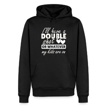 Maman Fête des Mères Maman Femmes Cadeau - Sweat à capuche Premium bio Homme - noir - Devant - Nico (187cm)