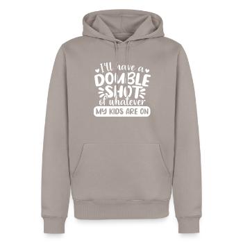 Mom Mom Mom Mother's Day - Men’s Premium Organic Hoodie - taupe - Front - Nico (187cm)