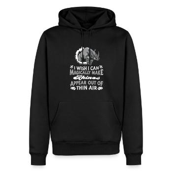 Rhino Nashorn - Männer Premium Bio Hoodie - Schwarz - Vorne - Nico (187cm)