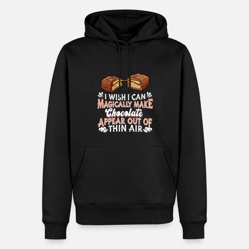 Chocolat Chocolat Chocolat - Sweat à capuche Premium bio Homme - noir