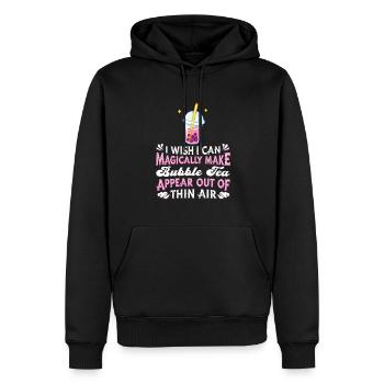Bubble Tea Boba Pearl Milk Tea - Männer Premium Bio Hoodie - Schwarz - Vorne - Nico (187cm)