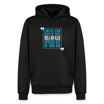 Seagull Seagull - Men’s Premium Organic Hoodie - black - Front - Nico (187cm)
