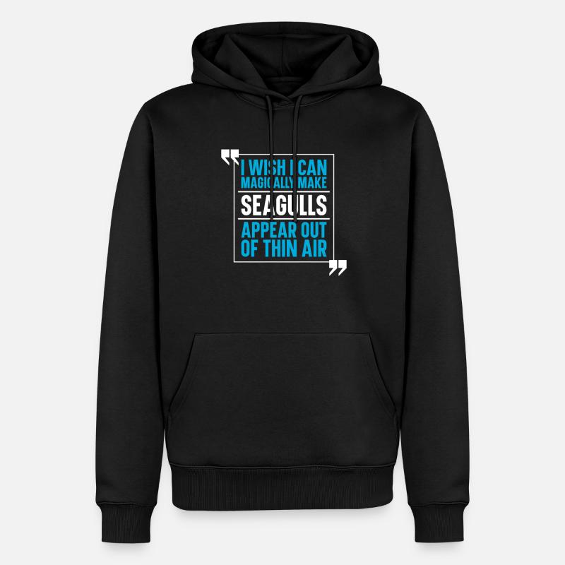 Möwe Seemöwe - Männer Premium Bio Hoodie - Schwarz