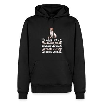 Brittany Spaniel Hund - Männer Premium Bio Hoodie - Schwarz - Vorne - Nico (187cm)