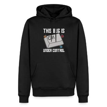 Programmer Coder Software Developer - Men’s Premium Organic Hoodie - black - Front - Nico (187cm)