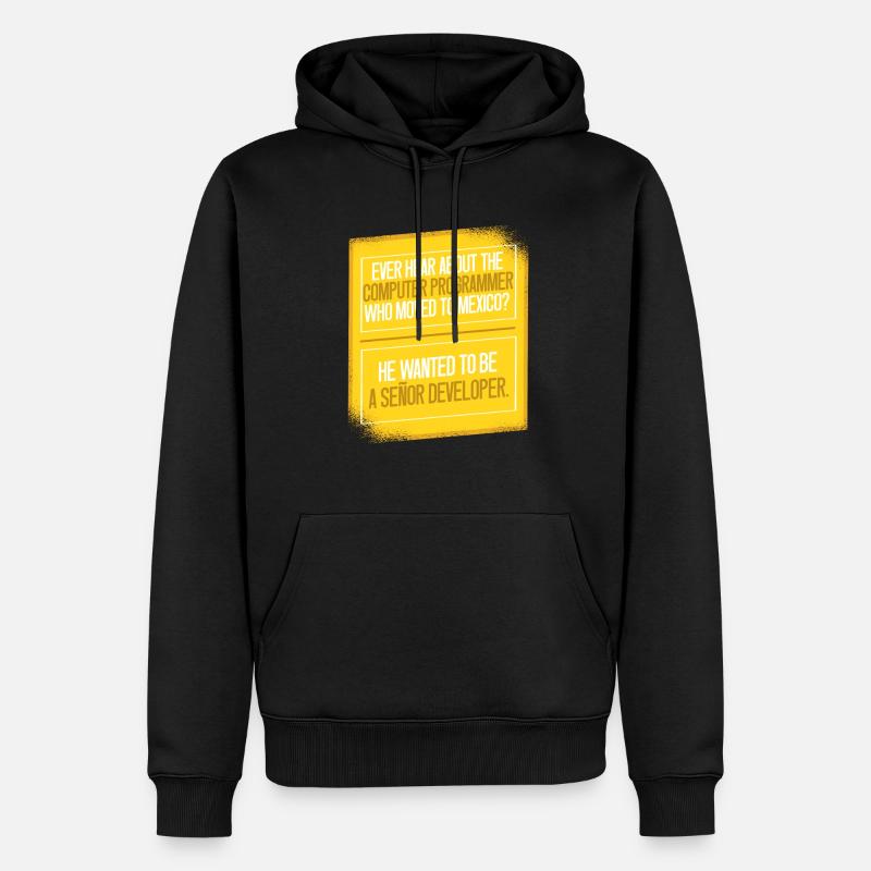 Programmeur Coder Développeur de logiciels - Sweat à capuche Premium bio Homme - noir