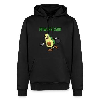 Bowling - Männer Premium Bio Hoodie - Schwarz - Vorne - Nico (187cm)