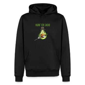 Hunter Hunting Hunting - Men’s Premium Organic Hoodie - black - Front - Nico (187cm)