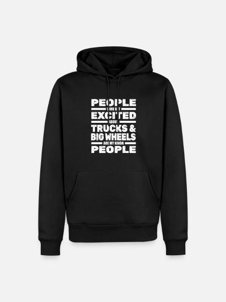 Monstertruck - Männer Premium Bio Hoodie - Schwarz