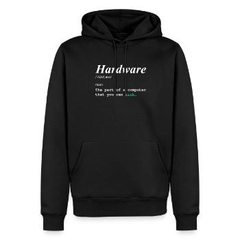 Programmer Coder Software Developer - Men’s Premium Organic Hoodie - black - Front - Nico (187cm)