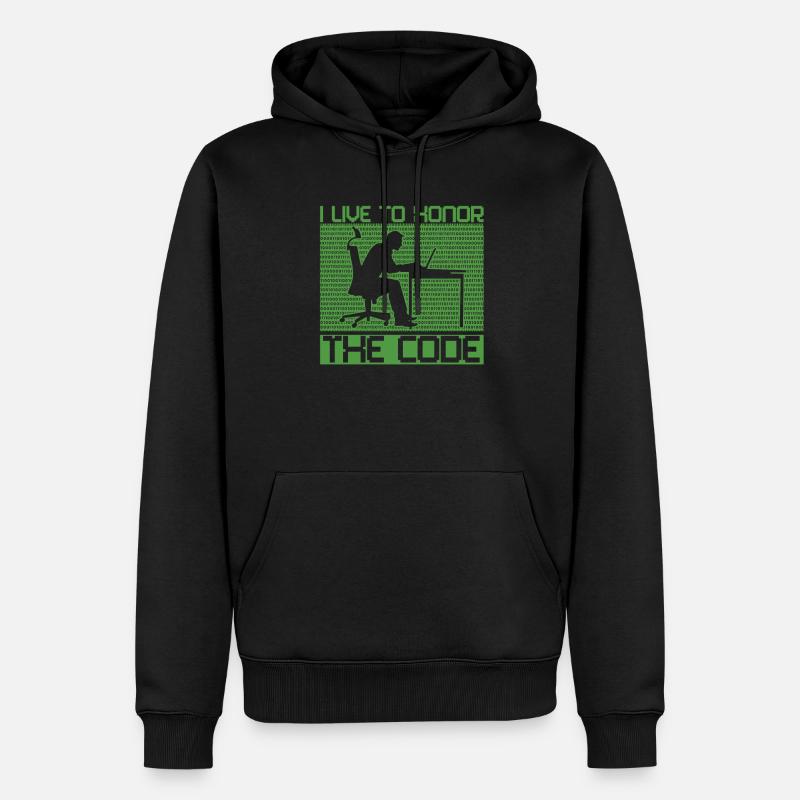 Programmierer Coder Software Entwickler - Männer Premium Bio Hoodie - Schwarz