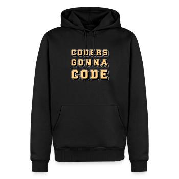 Programmierer Coder Software Entwickler - Männer Premium Bio Hoodie - Schwarz - Vorne - Nico (187cm)