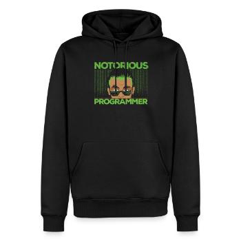 Programmierer Coder Software Entwickler - Männer Premium Bio Hoodie - Schwarz - Vorne - Nico (187cm)