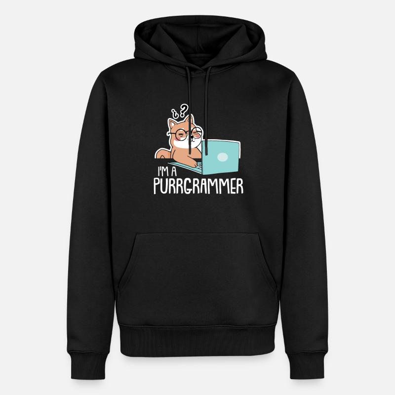 Programmierer Coder Software Entwickler - Männer Premium Bio Hoodie - Schwarz