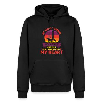 Dog Dog Lover Dog Owner Dog Lover - Men’s Premium Organic Hoodie - black - Front - Nico (187cm)