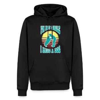 Dog Dog Lover Dog Owner Dog Lover - Men’s Premium Organic Hoodie - black - Front - Nico (187cm)