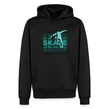 Skateboard Skateboard Skateboarder Patinage - Sweat à capuche Premium bio Homme - noir - Devant - Nico (187cm)