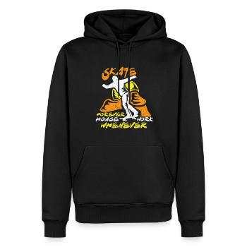Skateboard Skateboardfahrer Skaten - Männer Premium Bio Hoodie - Schwarz - Vorne - Nico (187cm)
