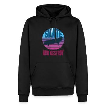 Skateboard Skateboardfahrer Skaten - Männer Premium Bio Hoodie - Schwarz - Vorne - Nico (187cm)