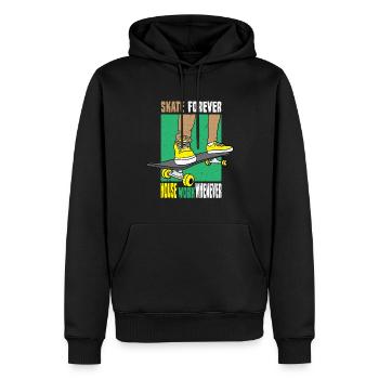 Skateboard Skateboardfahrer Skaten - Männer Premium Bio Hoodie - Schwarz - Vorne - Nico (187cm)